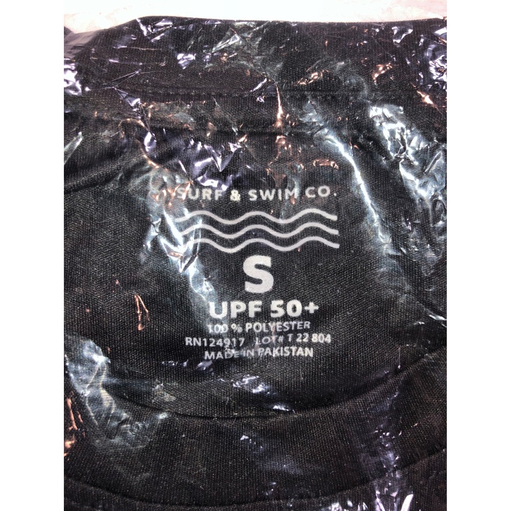 Joy Surf & Swim Co Mens Long Sleeve Swim Tee Rash Guard UPF 50+ Black TS221-07 - Picture 4 of 4